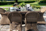 160cm Mayfair Rectangular Dining Table with 2 Dining Armchairs & 4 Dining Chairs