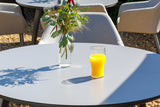 120cm Paris Volcano/Grey Round Dining Table