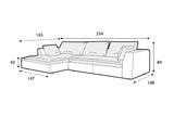 Malvern Medium Right Hand Chaise Corner Sofa Set 1