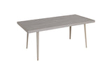 180cm Hampstead Stone Rectangular Dining Table with 6 Stacking Armchairs