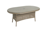 180cm Kensington Oval Dining Table with 6 High Back Dining Armchairs