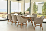 Bespoke Henley Porcelain Marble & Teak Dining Table
