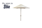 2.5m Deluxe Round Aluminium Parasol - Almond