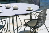 130cm Remy Round Dining Table - Grey/Black