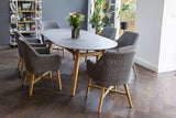 Bespoke Henley Porcelain Slate & Teak Dining Table