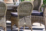 230cm Mayfair Oval Dining Table with 10 Dining Chairs
