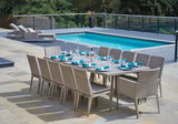 240cm Hampstead Stone Rectangular Dining Table