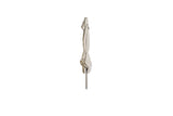 3.2m x 2.1m Deluxe Rectangular Aluminium Parasol - Almond