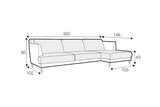 Wentworth Large Left Hand Chaise Corner Sofa Set 2