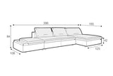 Malvern Large Left Hand Chaise Corner Sofa Set 2