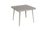 90cm Hampstead Stone Square Dining Table with 4 Dining Armchairs