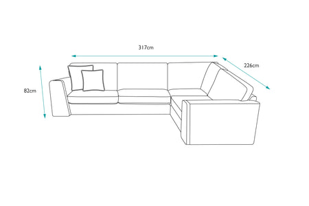 Abingdon Small Left Hand Corner Sofa Set 1