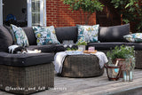 7 Piece Mayfair Curved Rattan Modular Sofa Set