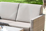 Hampstead Stone 2 Seater Sofa with 2 Lounge Armchairs, Footstool & Rectangular Coffee Table