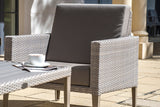 Hampstead Stone 2 Seater Sofa with 2 Lounge Armchairs, Footstool & Rectangular Coffee Table