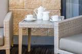 CLEARANCE | 54cm Hampstead Stone Square Side Table