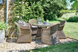 100cm Mayfair Round Dining Table with 4 Dining Armchairs