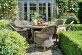 150cm Kensington Round Dining Table with 6 Dining Armchairs