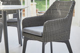 Cliveden Dining Armchair with Aluminium Legs