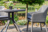 90cm Cliveden Round Dining Table with 4 Dining Armchairs