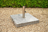3.2m x 2.1m Deluxe Rectangular Aluminium Almond Parasol with 65kg Granite Base