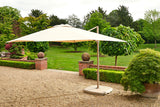 3m Amalfi Square Cantilever Parasol - Almond