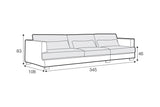 Buckingham Large Sofa Set 1