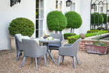 90cm Cliveden Round Dining Table with 4 Dining Armchairs