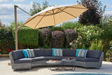 Cliveden Rattan Curved Modular Sofa Set C
