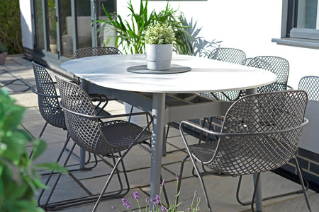 Bespoke Henley Porcelain Marble & Aluminium Dining Table