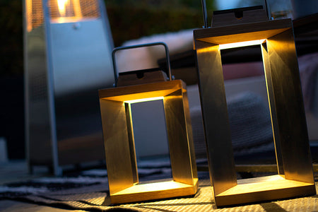 Myrtle Teak Solar Lantern