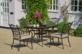 90cm Sorrento Square Dining Table with 4 Stacking Armchairs
