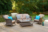 Marlow 2 Seater Sofa with 2 Lounge Armchairs & Rectangular Coffee Table