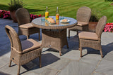 110cm Kensington Round Dining Table with 4 Dining Chairs