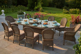 270cm Kensington Oval Dining Table with 2 Dining Armchairs & 8 Dining Chairs