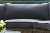 4 Piece Mayfair Curved Rattan Modular Sofa Set