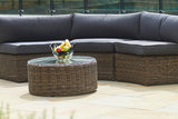 4 Piece Mayfair Curved Rattan Modular Sofa Set