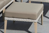 Hampstead Stone 2 Seater Sofa with 2 Lounge Armchairs, Footstool & Rectangular Coffee Table