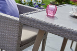 CLEARANCE | 90cm Hampstead Stone Square Dining Table  with Synthetic Composite Top