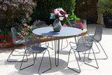 130cm Remy Round Dining Table - Grey/Black
