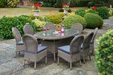 230cm Kensington Oval Dining Table with 8 Dining Chairs