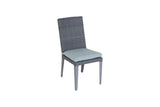 180cm Hampstead Grey Rectangular Dining Table with 2 Dining Armchairs & 4 Dining Chairs