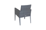 240cm Hampstead Grey Rectangular Dining Table with 8 Dining Armchairs