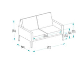 Hampstead Grey 2 Seater Sofa