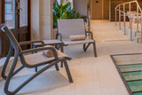 2 Paris Volcano/Grey Lounge Armchairs with 50cm Side Table