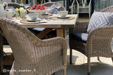150cm Kensington Round Dining Table with 6 Dining Armchairs