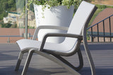 2 Paris Volcano/Grey Lounge Armchairs with 50cm Side Table
