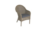 90cm Kensington Square Dining Table with 4 Dining Armchairs