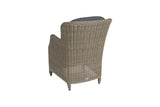 180cm Kensington Oval Dining Table with 6 High Back Dining Armchairs