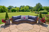 Kensington Curved Rattan Modular Sofa Set B (Without Coffee Table)